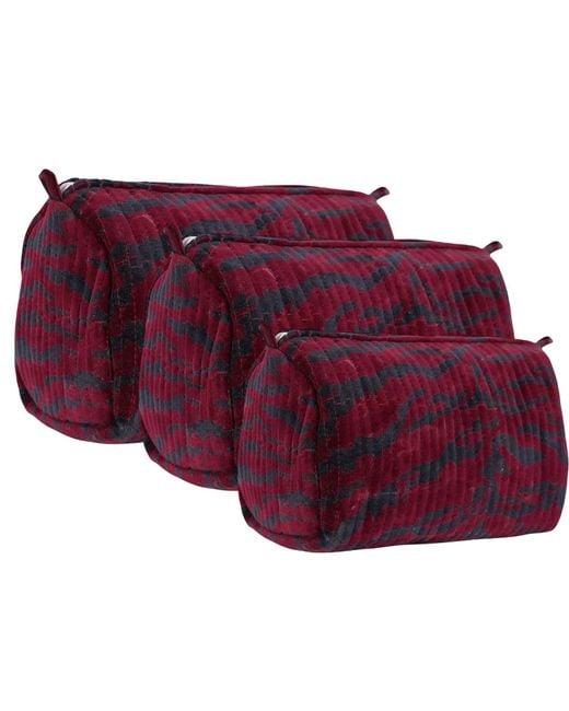 Conscious Yoga Collective Purple The Tiger Velvet Three Piece Travel Set