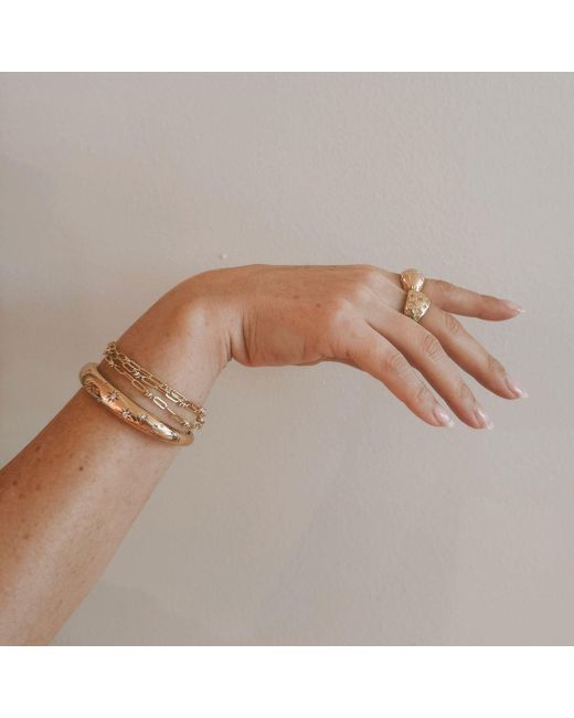 Leeada Jewelry Metallic Stevie Stars Bangle