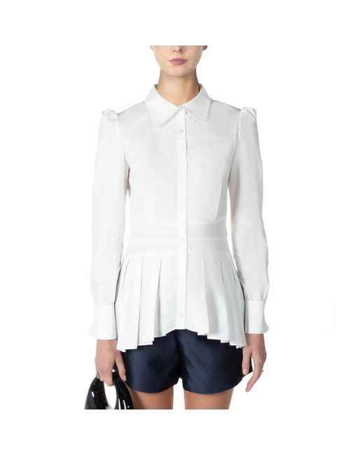 RIVERPEACE.CO White Pleated Shirt