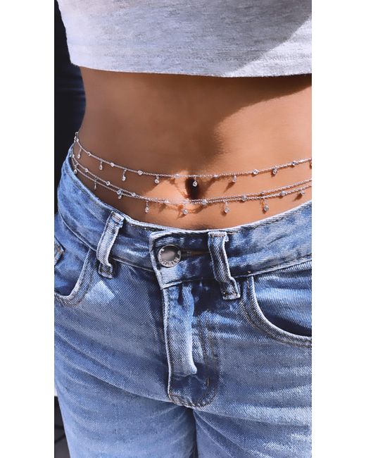 SHYMI White Single Belly Chain