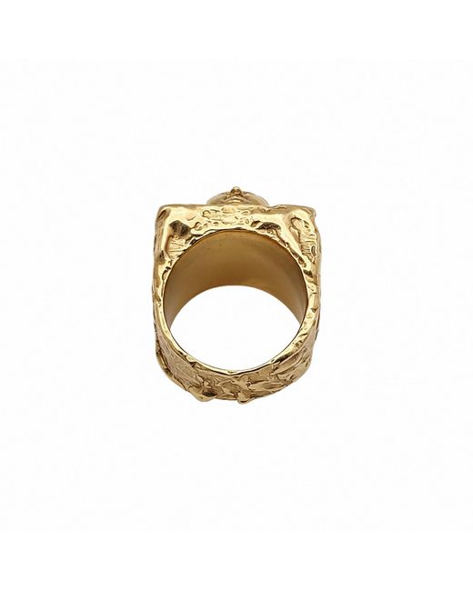 Moca Jewellery Gray Buddha Signet Ring
