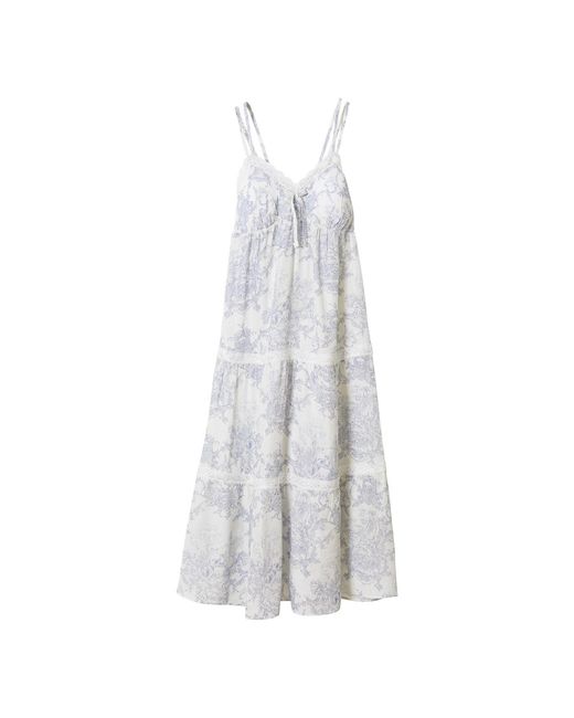 Luna Luz Gray French Toile Bamboo Rayon Nightdress With Built-In Bra Cups –