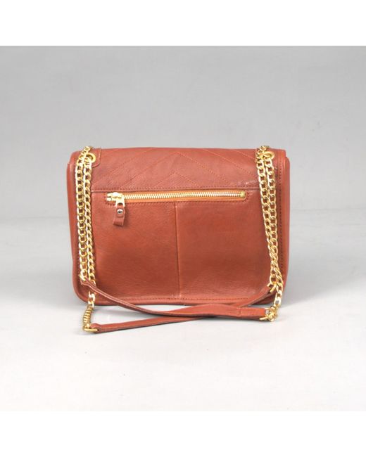 Rimini Pink Leather Shoulder Bag 'savina'