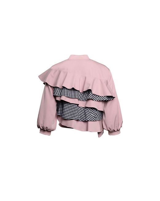 Emma Wallace Pink Spiral Bomber