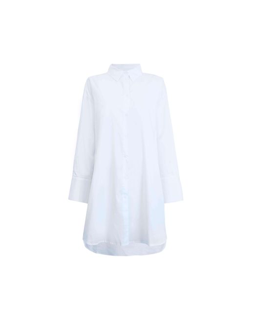 James Lakeland White Oversized Plain Shirt