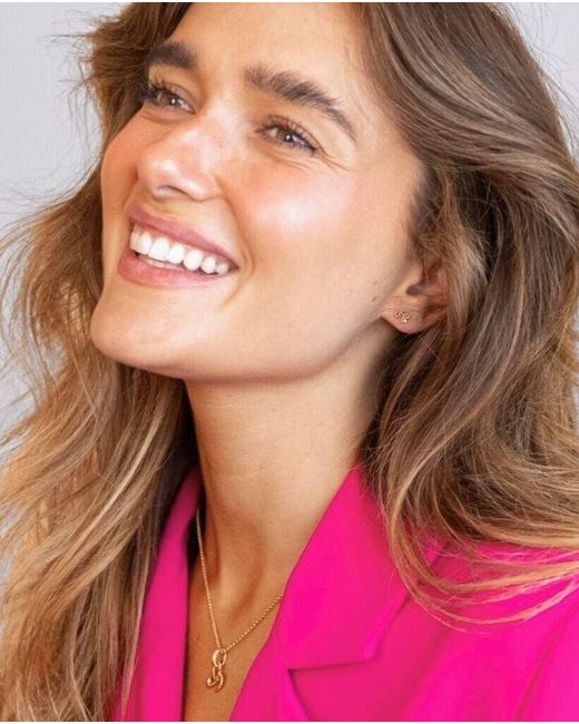 Claire Hill Designs Metallic Beautiful Shorthand Stud Earring