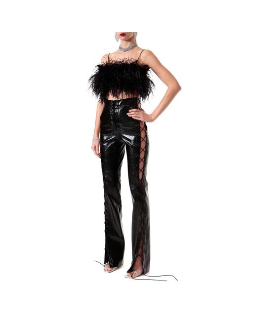 AGGI by HALEWSKI Black Jo Rich Vegan Leather Pants