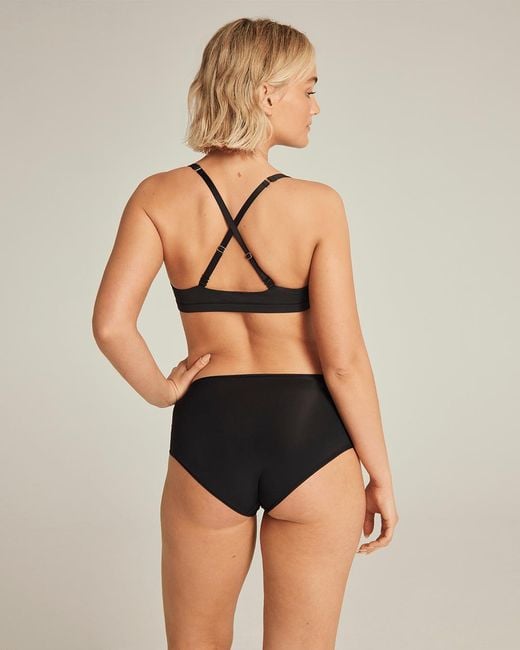 Nudea Black The Scoop Neck Bralette