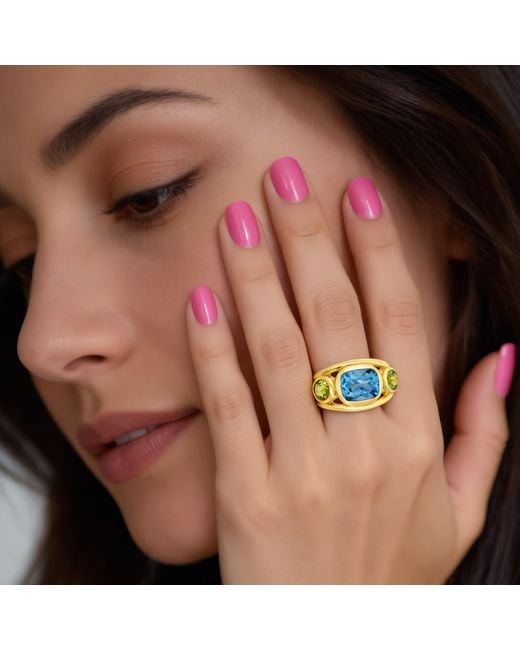 GEM BAZAAR Blue The Lulani Ring