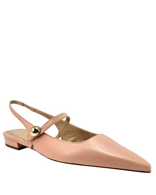Madison Maison Brown Binta Light Leather Flat Slingback
