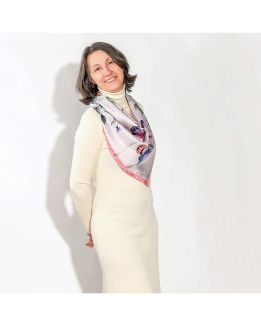 Ralufineart Pink Butterfly Waltz Scarf