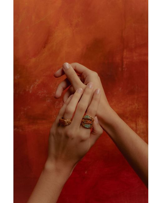 Lavani Jewels White Magma Ring