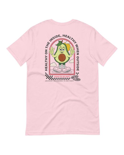 Anchor and Crew Pink Cotton Ripe Avocado Dial-A-Local Organic Cotton T-Shirt for men