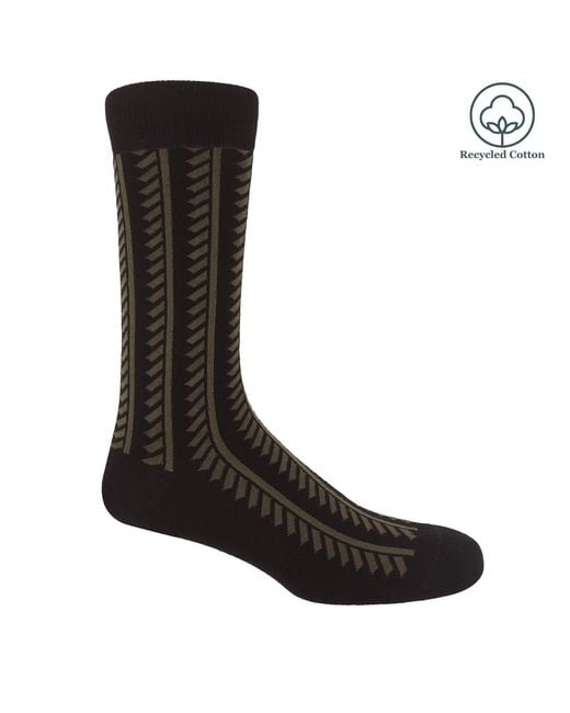 Peper Harow - Made in England Blue Vector Stripe Socks – Bundle for men