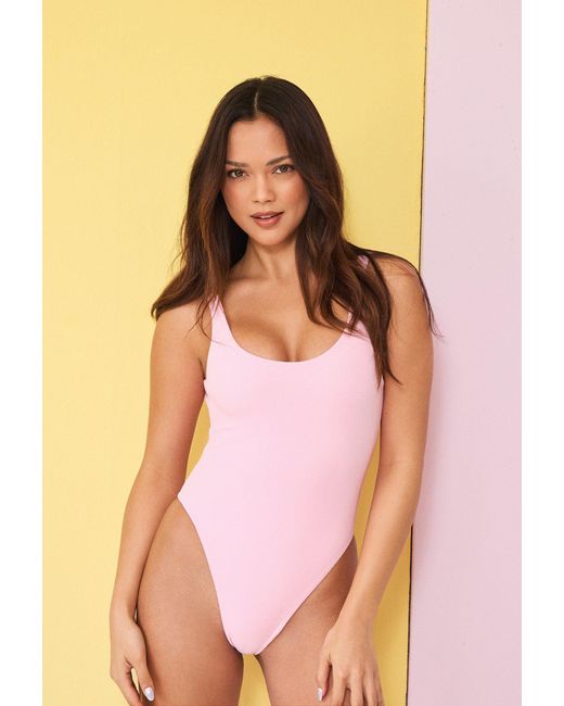 Blake Swimwear Blue Scoop Swimsuit