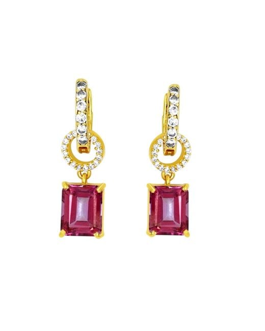 GEM BAZAAR Metallic Olanty Topaz Drops
