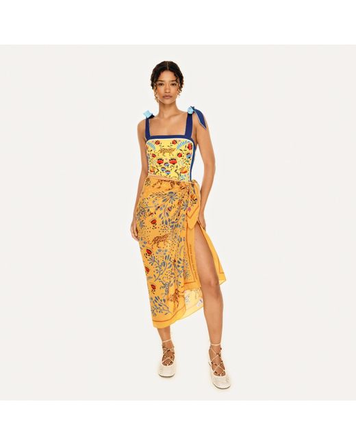 Jessie Zhao New York Metallic Beach Sarong Wrap