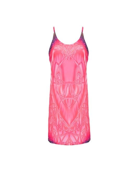 Paloma Lira Pink Cherry Crystal Nicks Dress