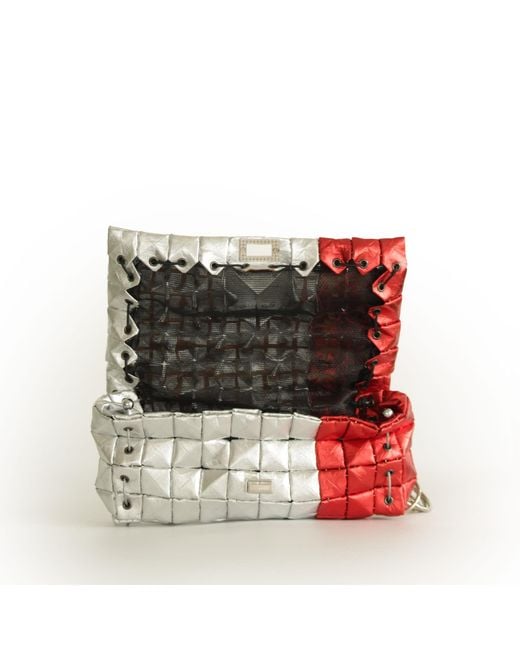 Monade Red Pouch Bag Shine
