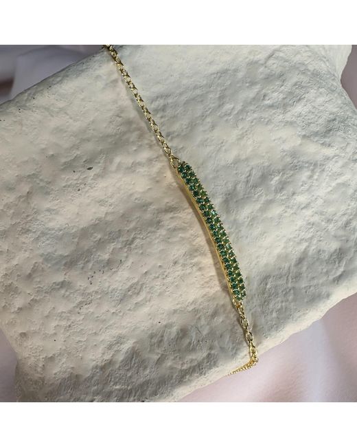 Clemence Wren Metallic Gemstone Bracelet