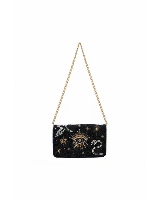 Artemis Muse White Cosmos Embellished Bag