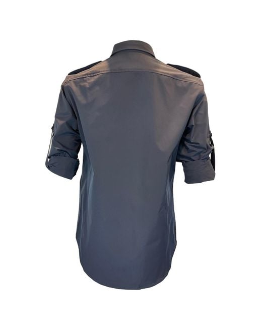 SNIDER Blue Cambridge Shirt for men