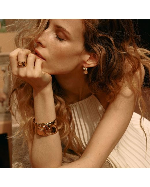 Retro Chic Metallic Dawn Light Bangle