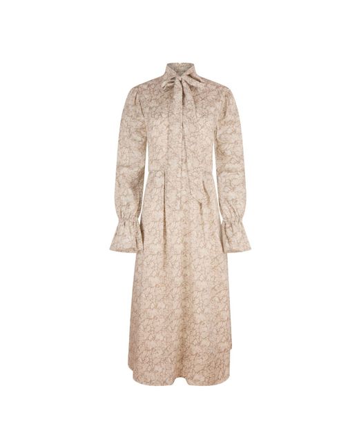 NUMBAT Natural Margot Cotton Bow Midi Dress