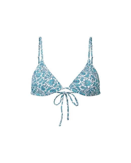 Aqva Swimwear Blue Print Tortuga Bikini Top