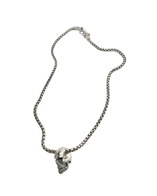 Tg-Jewellery by Tamara Gervasio Metallic Skull Box Chain T-Bar for men