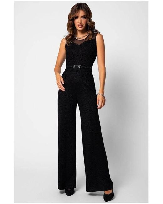 Luna Fashion House Black Lace Jumpsuit, Jody