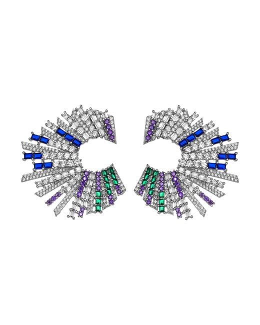 Latelita London Blue Starstruck Earrings Midnight