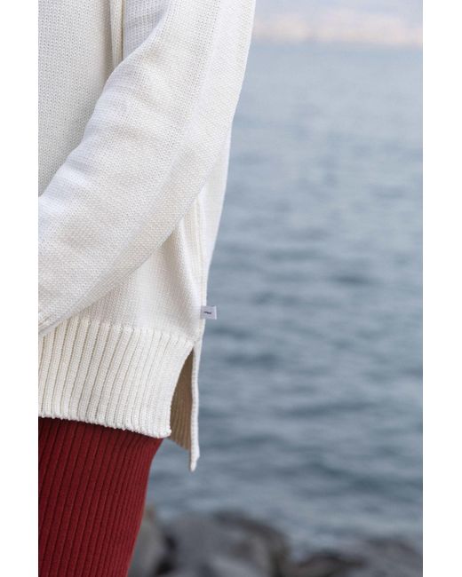 SALANIDA White Marina 100% Merino Jumper