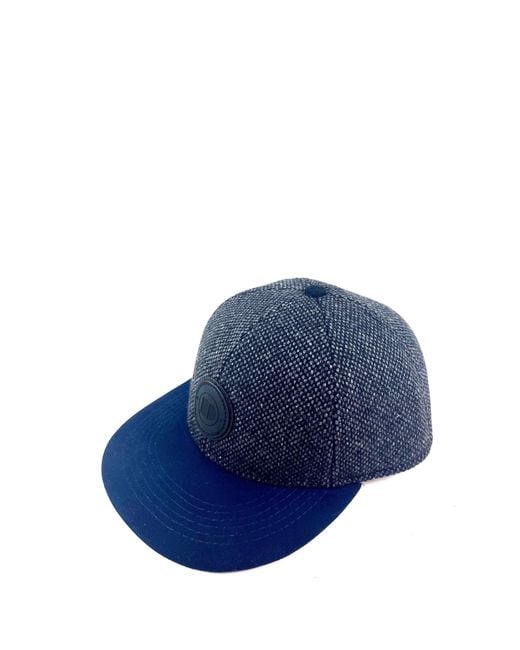 Dasmarca Hats Blue Johnny Nailhead Tweed Wool Baseball Cap for men
