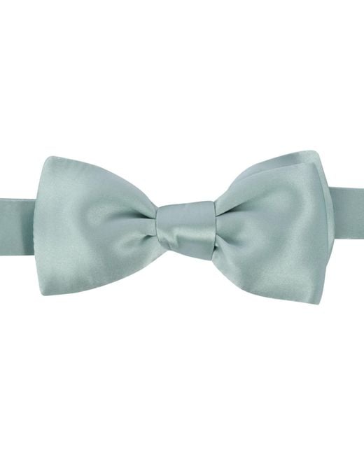 LE COLONEL Blue Mint Silk Bow Tie for men