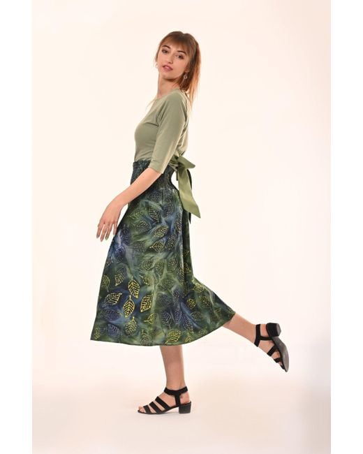 Frock Tales Green Primrose Top With Bow