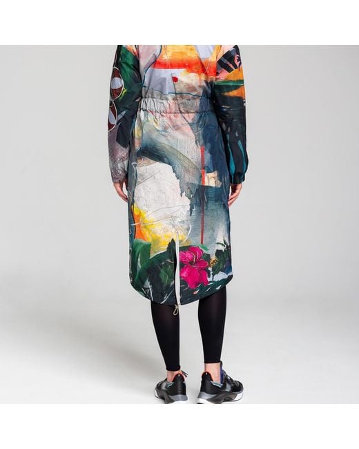 ARTISTA Blue Hooded Forest Jacket