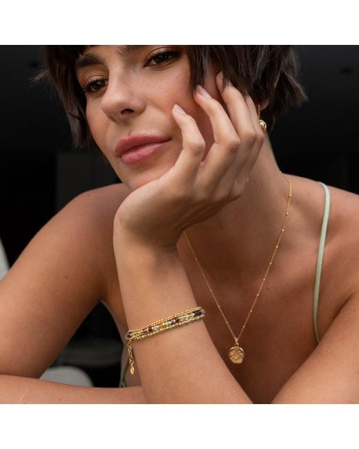 Dower & Hall Metallic Faceted Bead Orissa Bracelet