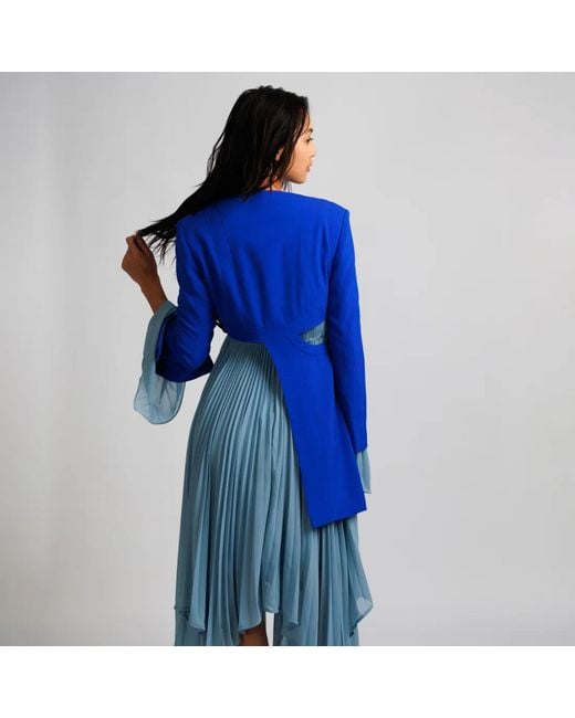 Chuks Collins Blue Raye Lush Gown