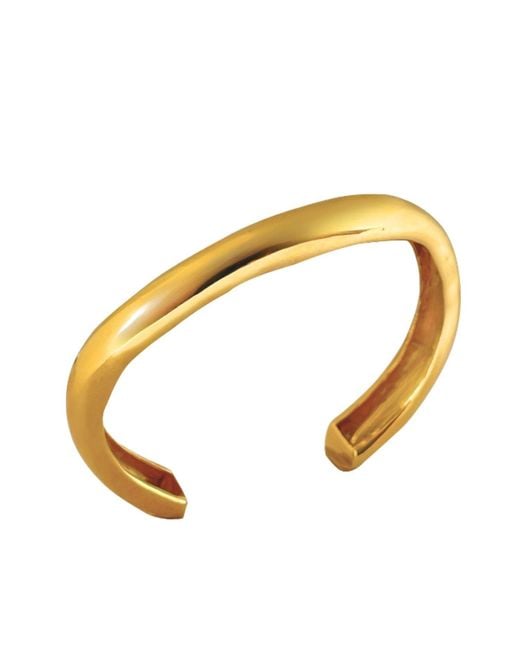 LINYA JEWELLERY Metallic Grel Thick Asymmetric Shiny Bracelet