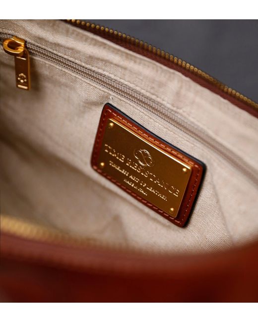 Time Resistance Brown Cognac Leather Handbag For – The Bluest Eye