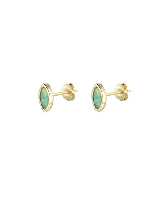 KAMARIA Pink Marquise Opal Stud Earrings