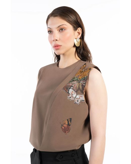 Rondooz Brown Silent Butterfly