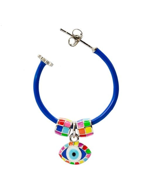 Pinnole Blue Keep An Eye Out Earring Mix