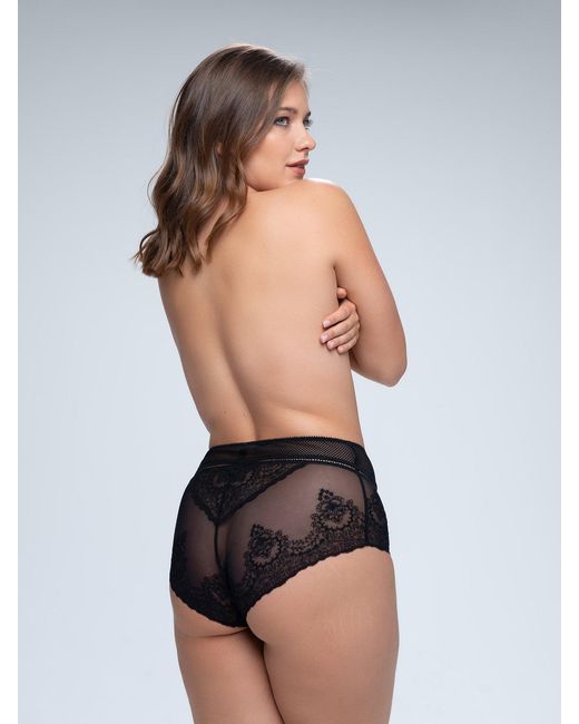 BonBon Lingerie Black Mara High Waisted Panty