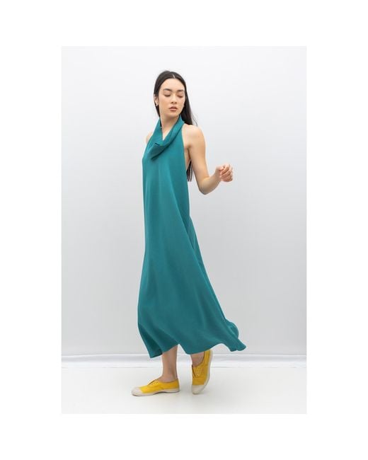 Bianca Popp Green Bareback Dress