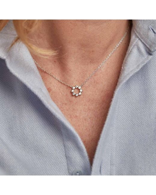 Auree Jewellery Metallic Ortigia Mini Moissanite & Sterling Necklace