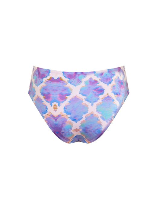 Sophia Alexia Blue Orchid Paradise Bora Bora High Waist Bikini Bottom