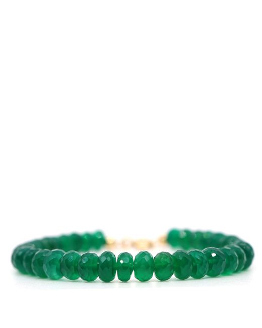 Shar Oke Green Onyx Beaded Bracelet