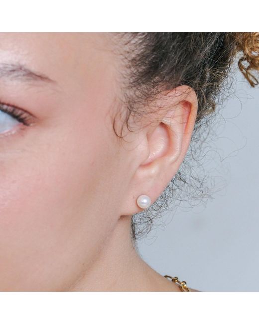 Onia Metallic Pearl Studs